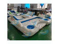 magandang presyo inflatable floating island, floating water games na ibinebenta

