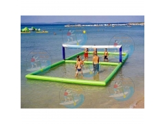 floating water layunin volleyball court inflatables
 Fun at the sea!