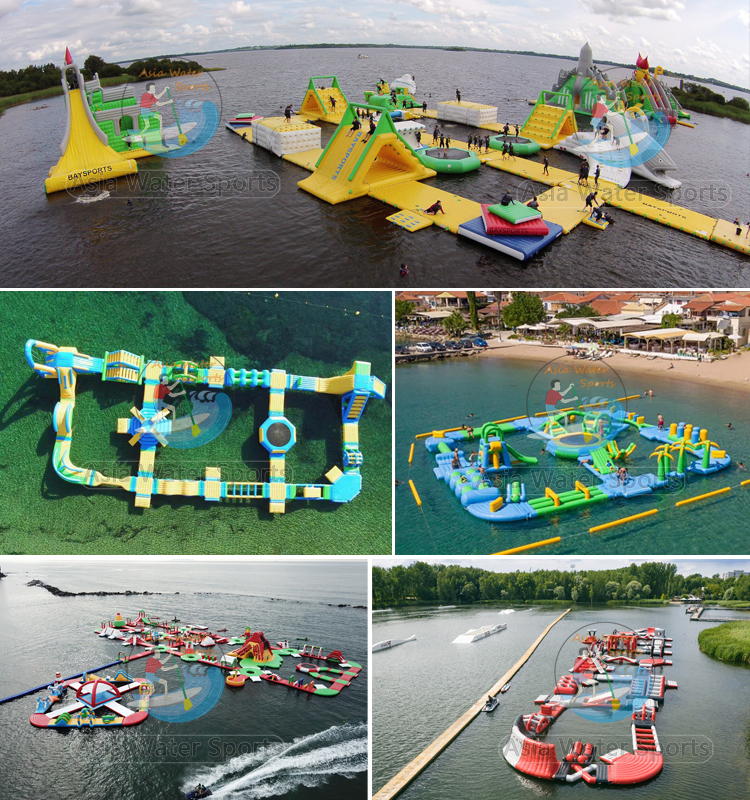 inflatable water park water obstacle playground
