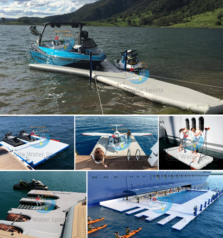 inflatable pontoon platform floating dock para sa bangka o yate
