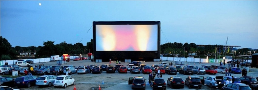 Open Air Theater Projection Movie Screen Inflatable Outdoor para sa Drive-in Cinema